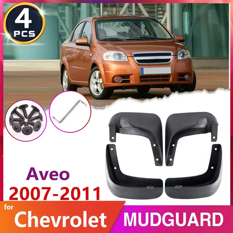 

Car-Mud-Flap Tire Fender for Chevrolet Aveo Sedan Saloon T250 2007~2011 2008 2009 2010 Accessories Auto-Goods Mudflaps Mudguards