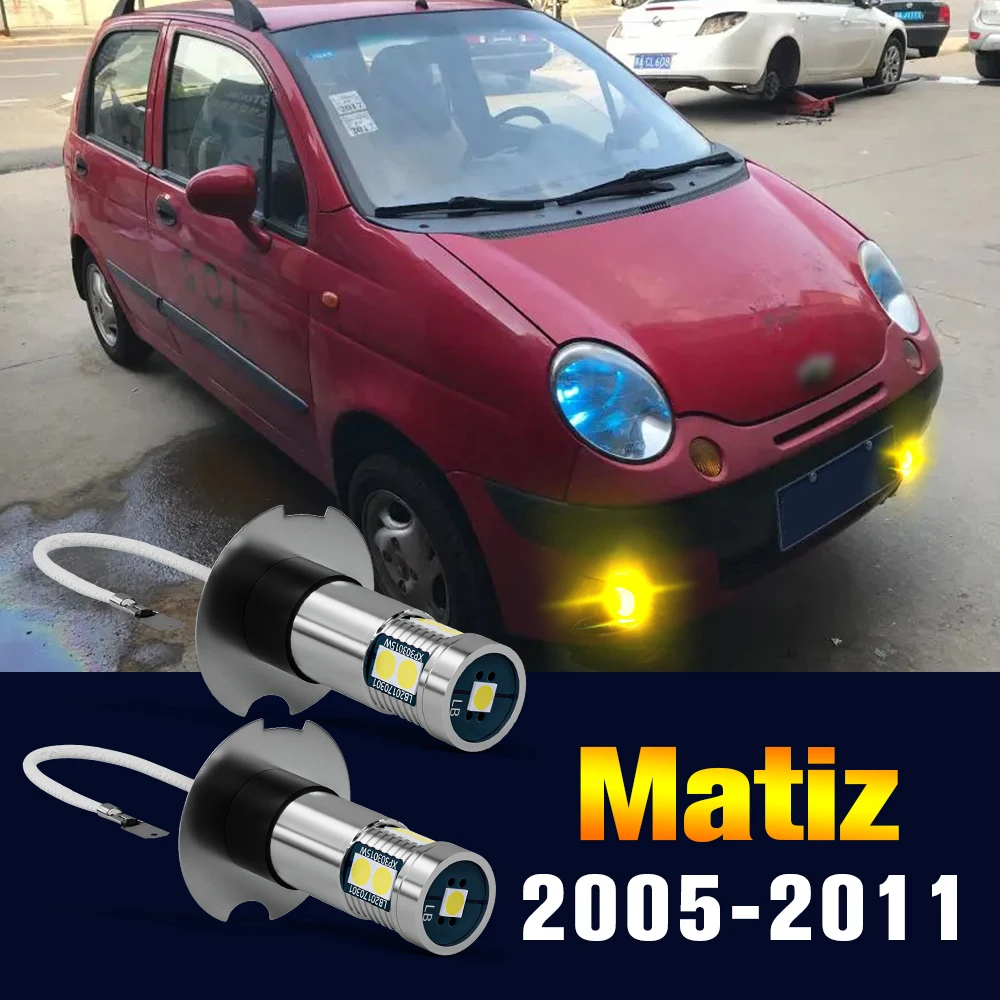 

2pcs LED Fog Light Bulb Lamp For Chevrolet Matiz 2005-2011 2006 2007 2008 2009 2010 Accessories