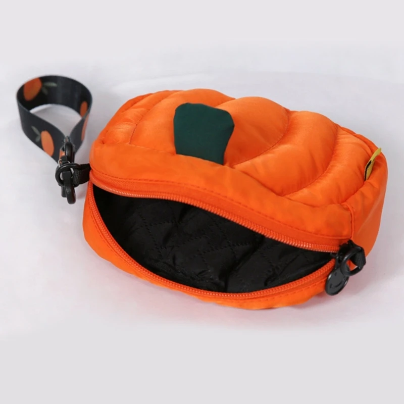 Stylish Halloween Pumpkin Purse Mini Funny Pumpkin Shoulder Bag for Women Girls