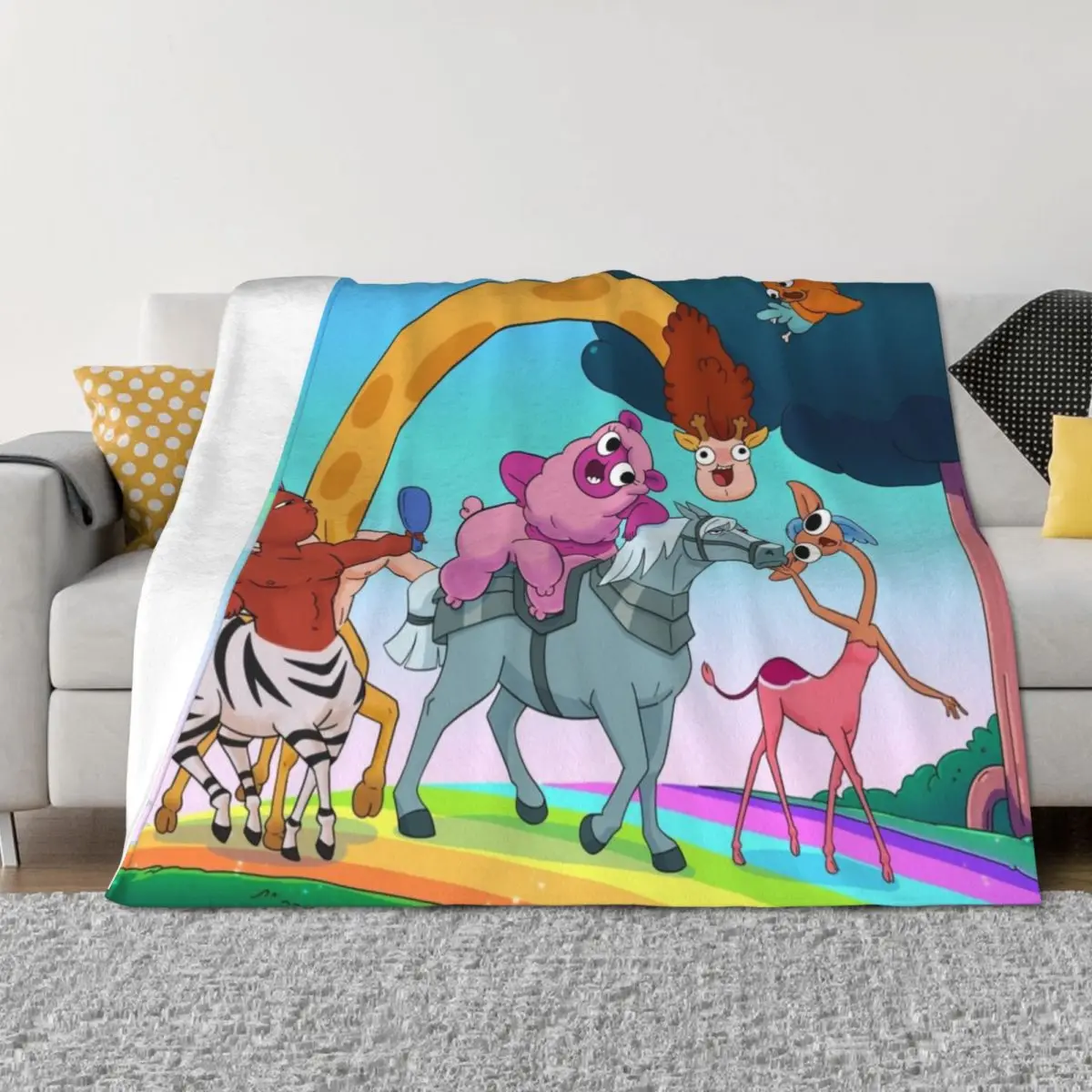 

Centaurworld (2021) Throw Blanket Plush Luxury St warm winter valentine gift ideas Blankets