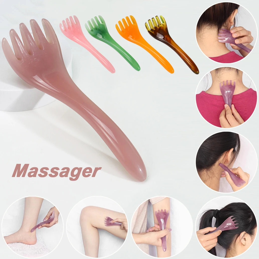 

Five Claw Head Massager Meridian Full Body Pointing Scratching Massage Scalp Relaxation Stress Reduction Resin Massage Comb