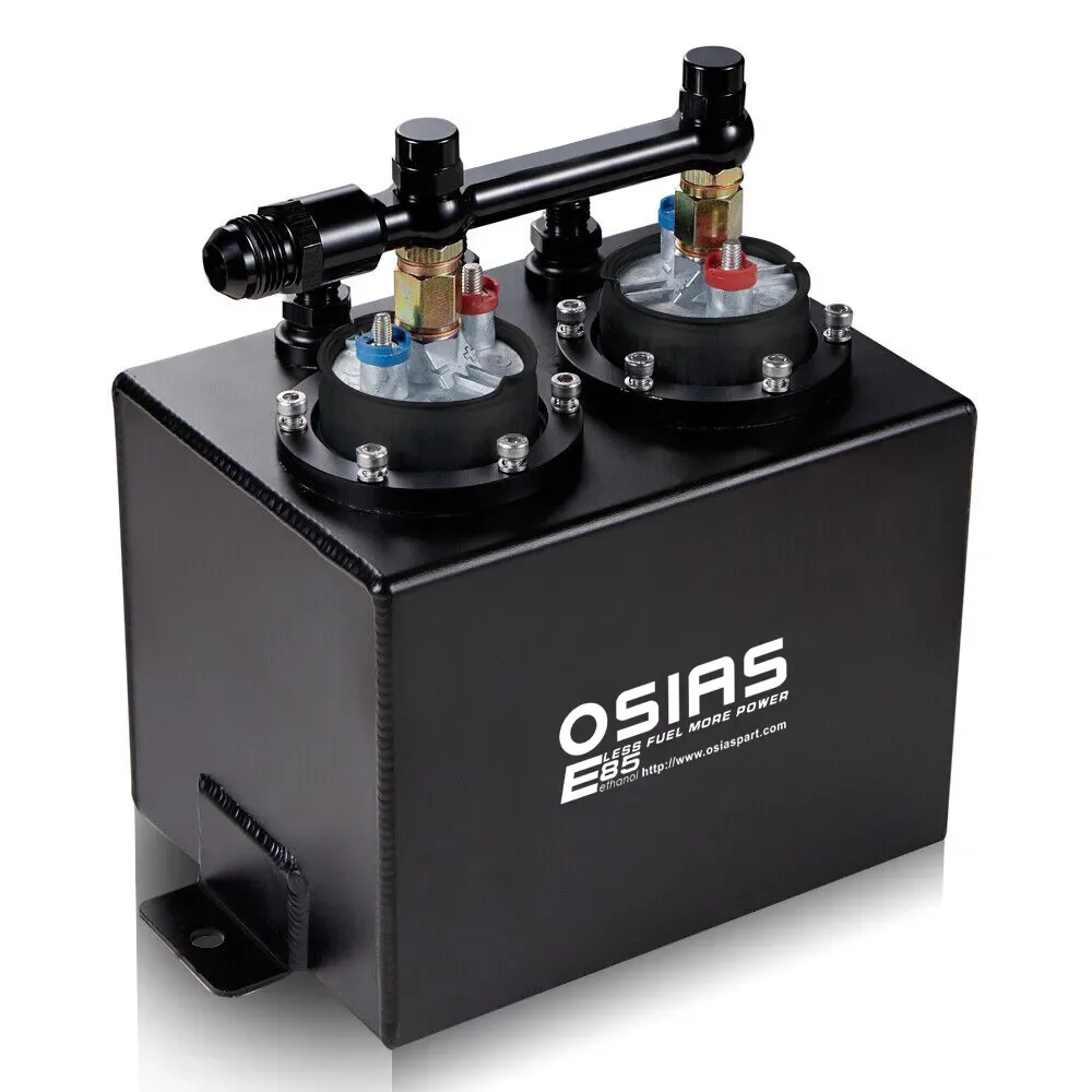 OSIAS 3L Dual Fuel Surge Tank Kit with AN10 Fuel Rail & 2x 044 Fuel Pump