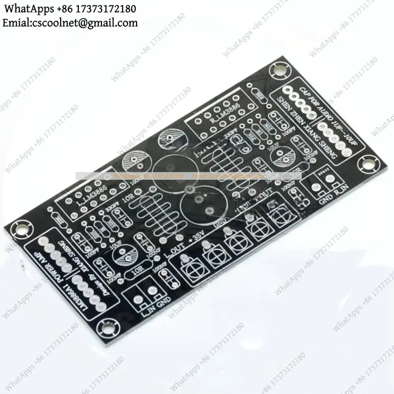 JS02 LM3886 Audio Power Amplifier Board DIY Kit Dual Channel Stereo PCBA for Electronics Projects