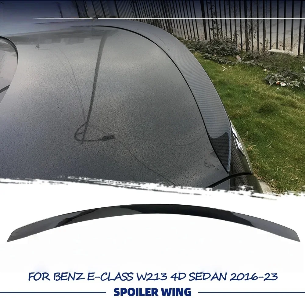 

Glossy Black E63S Style Rear Spoiler Wing For Mercedes Benz E-Class W213 4-Door Sedan 2016-2023