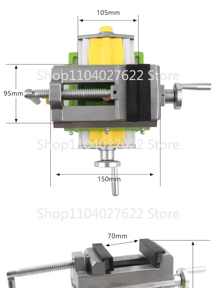 Precision Cross Flat Bench Drill Special Bench Vise Bidirectional Mobile Bench Clamp Worktable Rotary Machine Tool Clamp