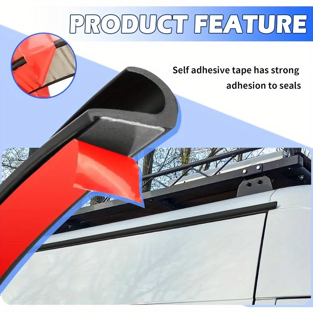 1roll 1/3meters Self-Adhesive Caravan Waterproof Seal Gutter Rain Guard Drip Stop For Motorhome Camper Van Auto Accessories