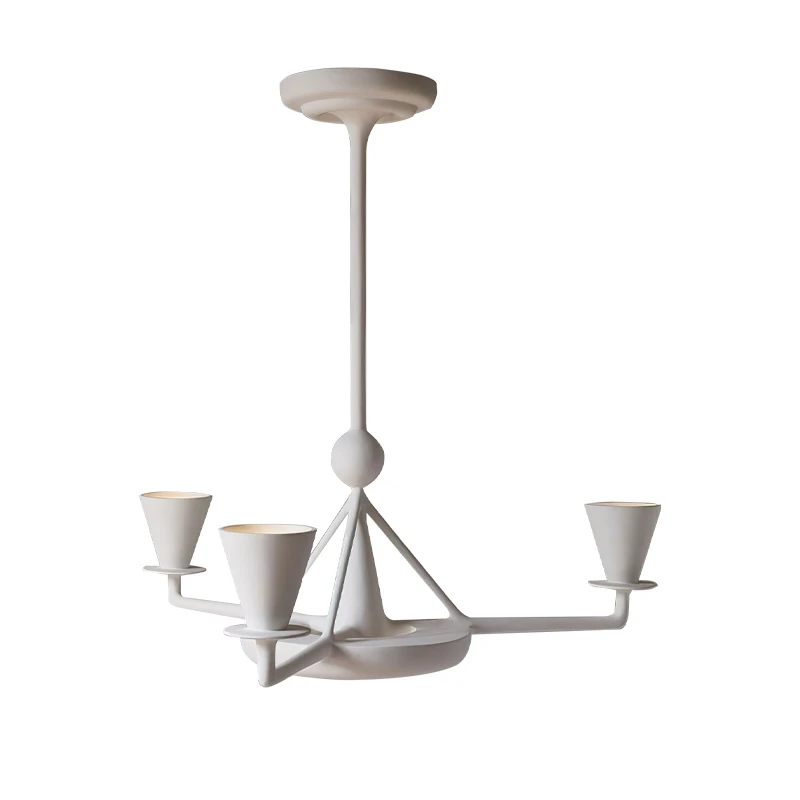 

Modern simple villa living room dining room lamp American plaster decorative chandelier
