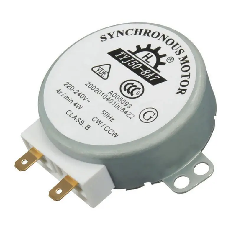 

A28Q-Synchronous Motor For Microwave Turntable AC220-240V 4 RPM CW/CCW- TYJ50-8A7 For Haier, For Midea, Galanz Models