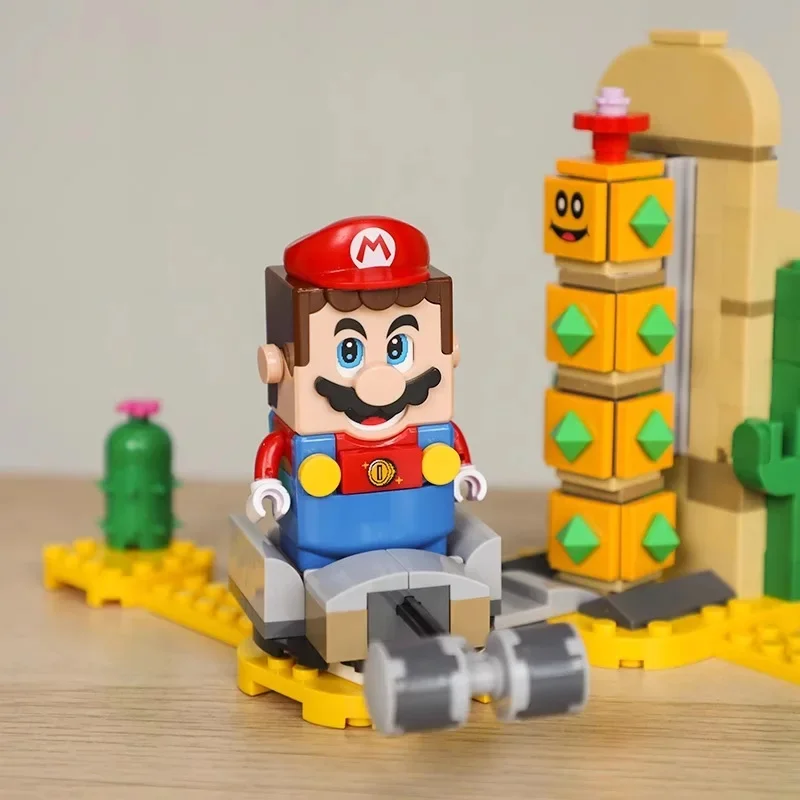 Décennie s de construction Super Mario Bros Desert Pokey, mini figurine d\'action, jouets compatibles, 6 000 ensembles, 71363