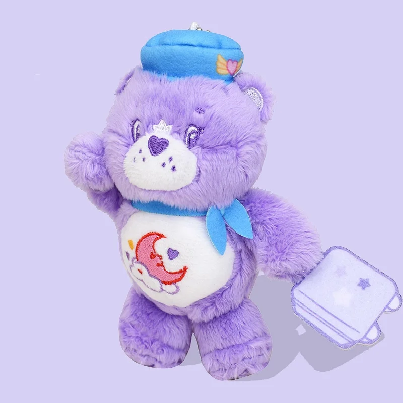 Care Bears Pilot Plush Pendant Cute Cartoon Stuffed Keyrings Girls Bag Bakcpack Cars Plush Keychains Christmas Gift