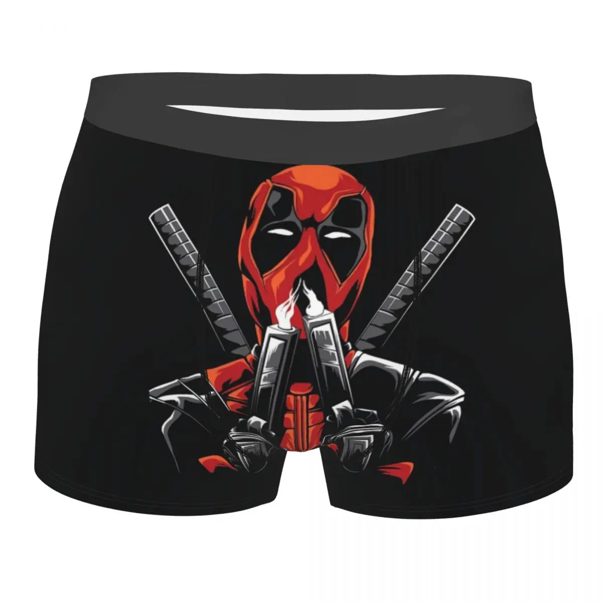 Customized Deadpool Cartoon Superhero Underwear Men Print Comic Classical Boxer Shorts Panties Briefs Soft Underpants