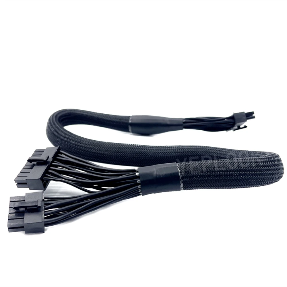 

18+10Pin to 24Pin ATX Main Power Cable for Corsair RM1000x, RM850x, RM750x, RM650x, RM550x Type4 Modular Power, Sleeved Net 60CM