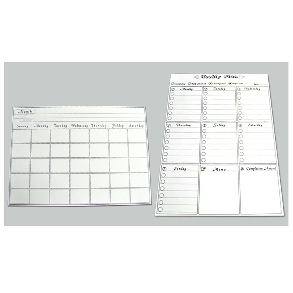 9 شبكات مخطط أسبوعي مغناطيسي للمسح الجاف للثلاجة، منظم جدول السبورة البيضاء لإدارة قائمة المهام، مخطط أسبوعي