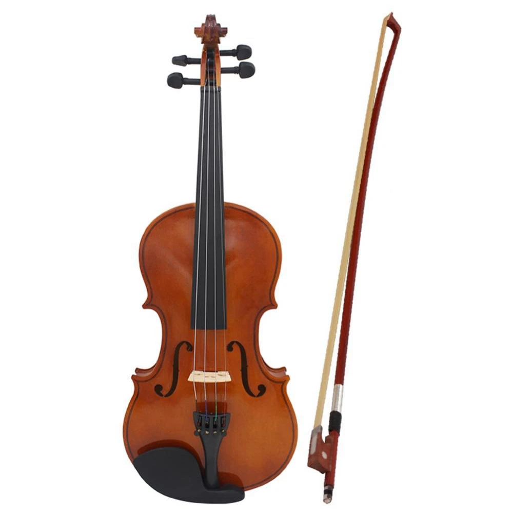 4/4 3/4 1/2 Acoustic Violin for Violin Beginner with Case & Bow,Natural Color Fiddle