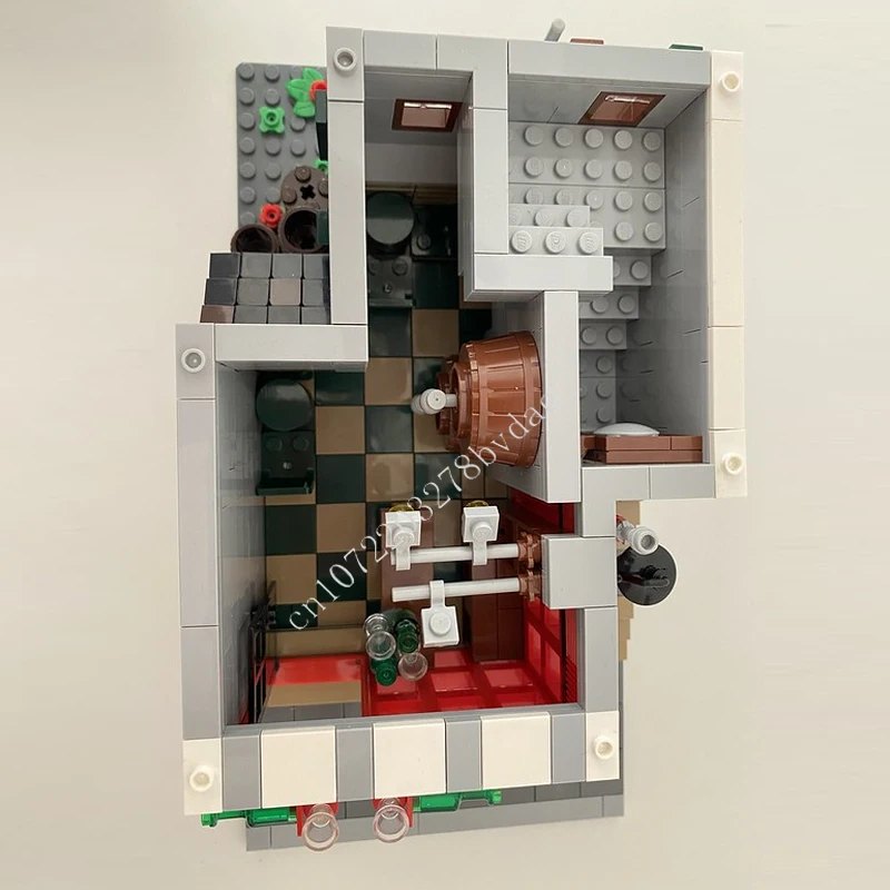 1331 قطعة وحدات النبيذ بار وحدات مدينة MOC الإبداعية عرض الشارع نموذج بنة العمارة لتقوم بها بنفسك التعليم التجمع لعبة نموذج #4