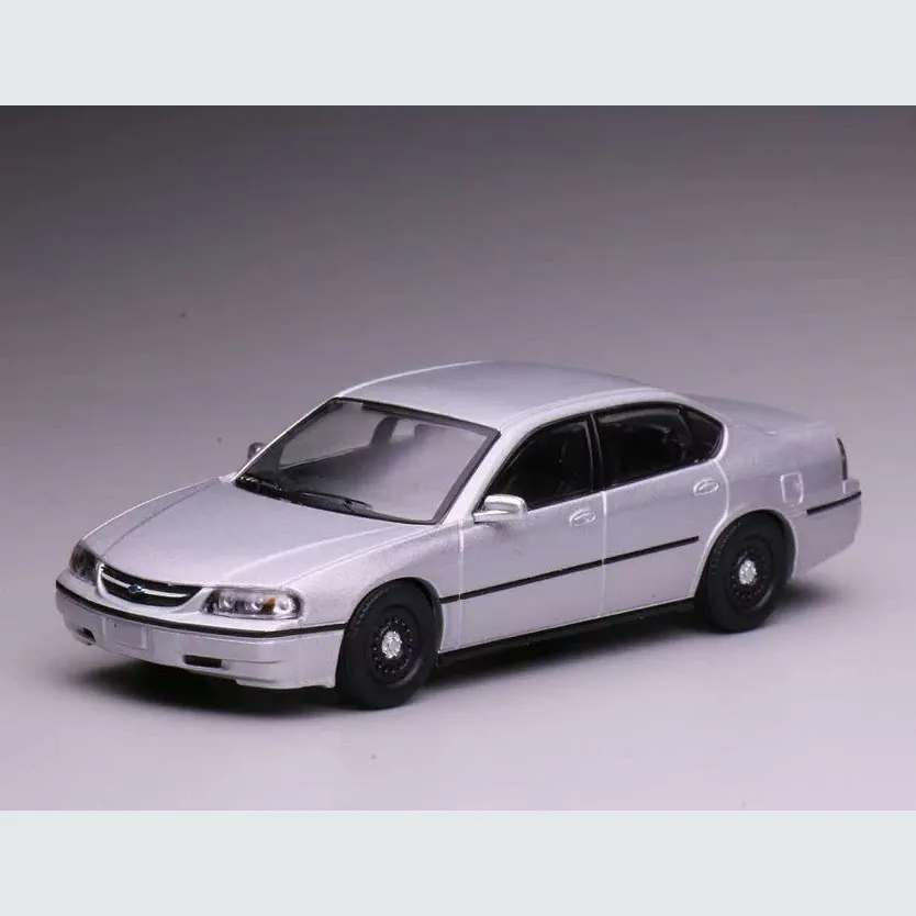 596 1:64 Chevrolet Impala Silver Alloy diacast cast car model rebound toy