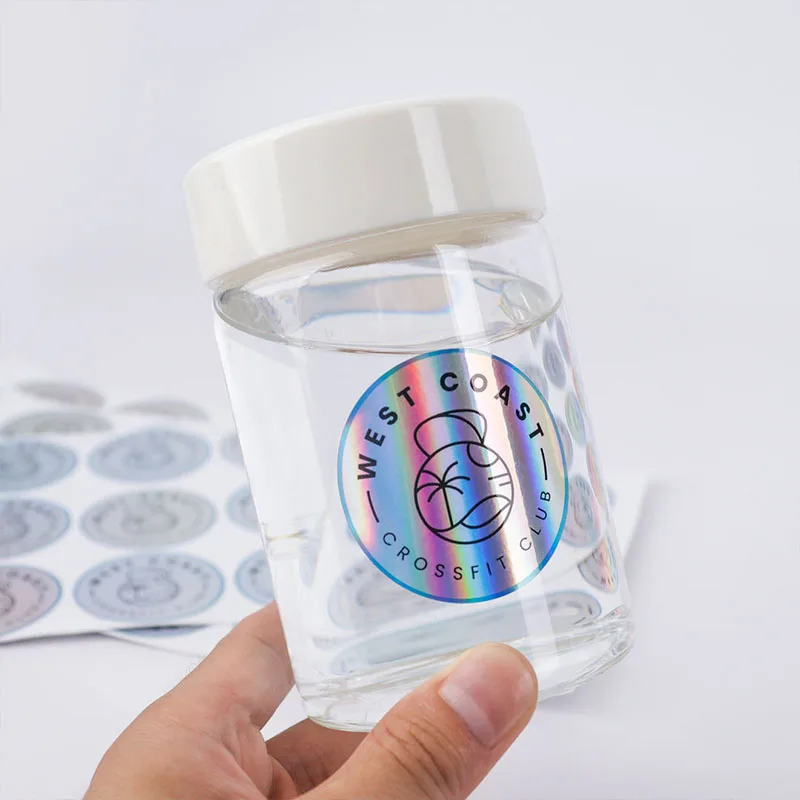 Custom Waterproof Vinyl Healthcare Bottle Stickers With Barcode Printed Matte Self Seal Packaging Labels For Plastic Jars