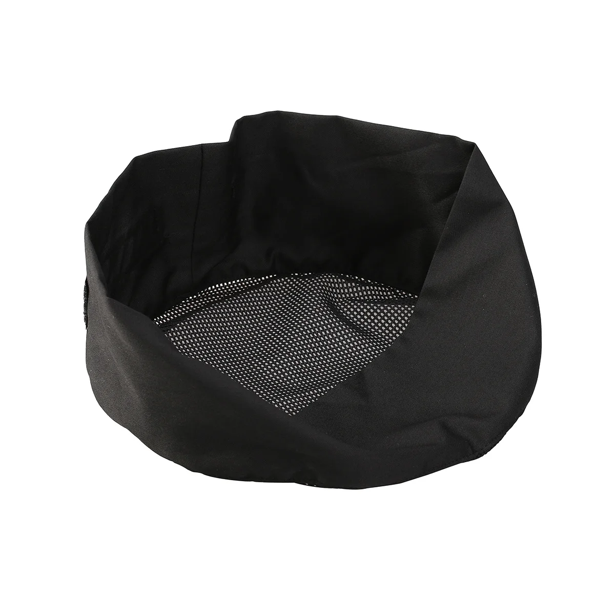 Gorro de Chef negro profesional, malla transpirable, talla única, gorra de calavera para Catering, correa ajustable para cocinar gorra de calavera