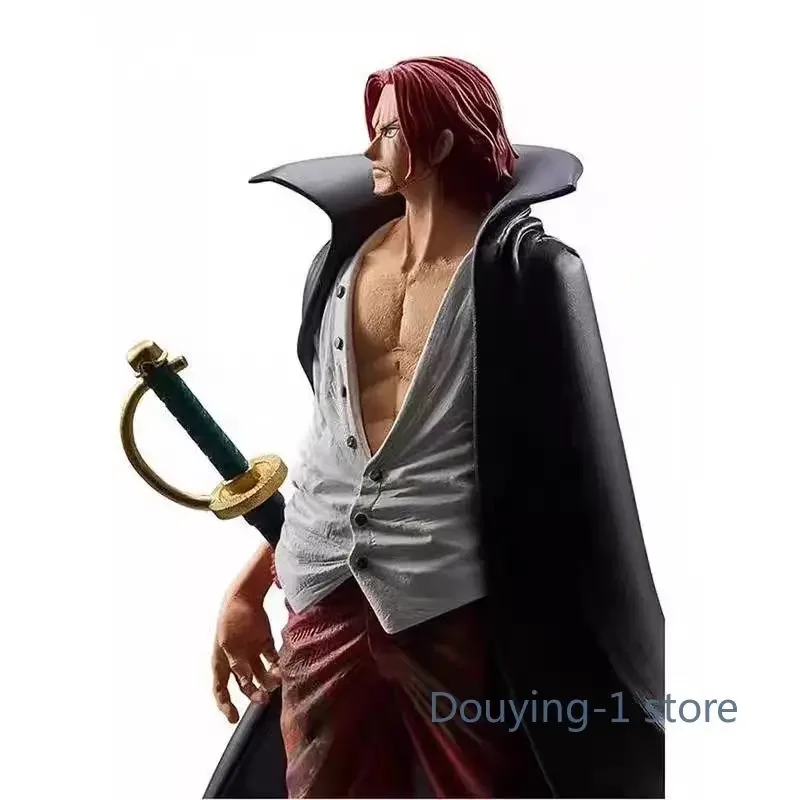 Bandai one piece anime figura filme rei vermelho do artista os hastes figura de ação brinquedos para crianças modelo ornamentos presente