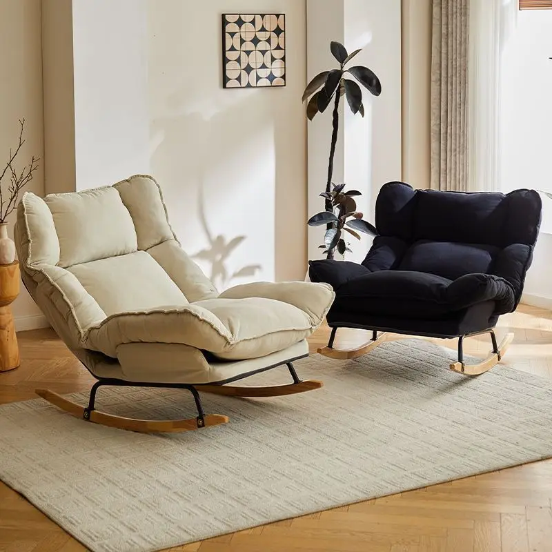 

Ленивый диван-качалка, складной регулируемый одиночный диван-кресло, домашний салон, балкон, гостиная для обеденного перерыва