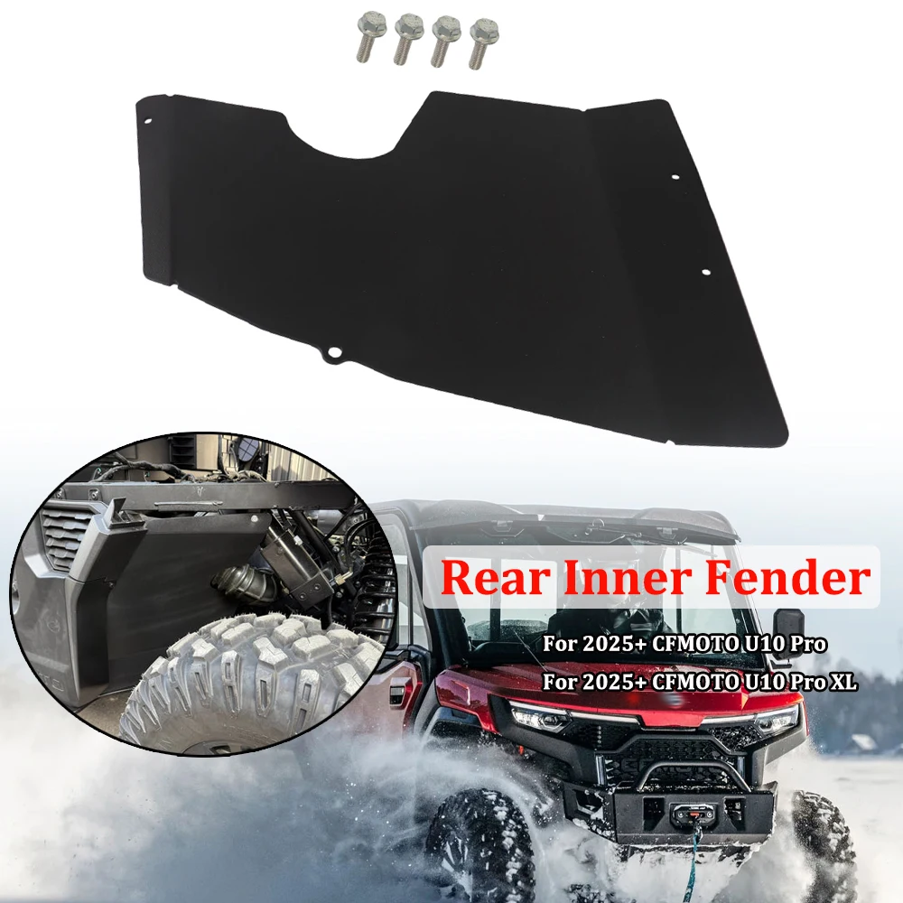UTV Hinterer Innenkotflügel Schmutzfänger Spritzschutz für CFMOTO U10 Pro / U10 Pro XL 2025+ Schutz-Zubehör – Detail 1