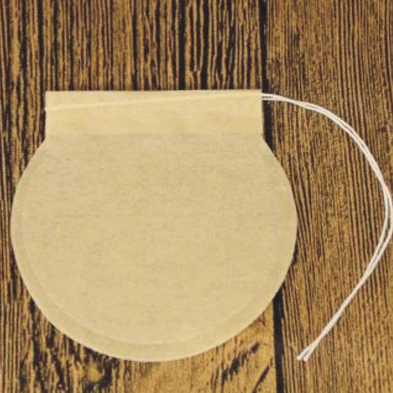 

100Pc Disposable Tea Bag Teabags Paper Drawstring Eco-Friendly Filter Empty Loose Leaf Powder Herbal Medicine Strainer