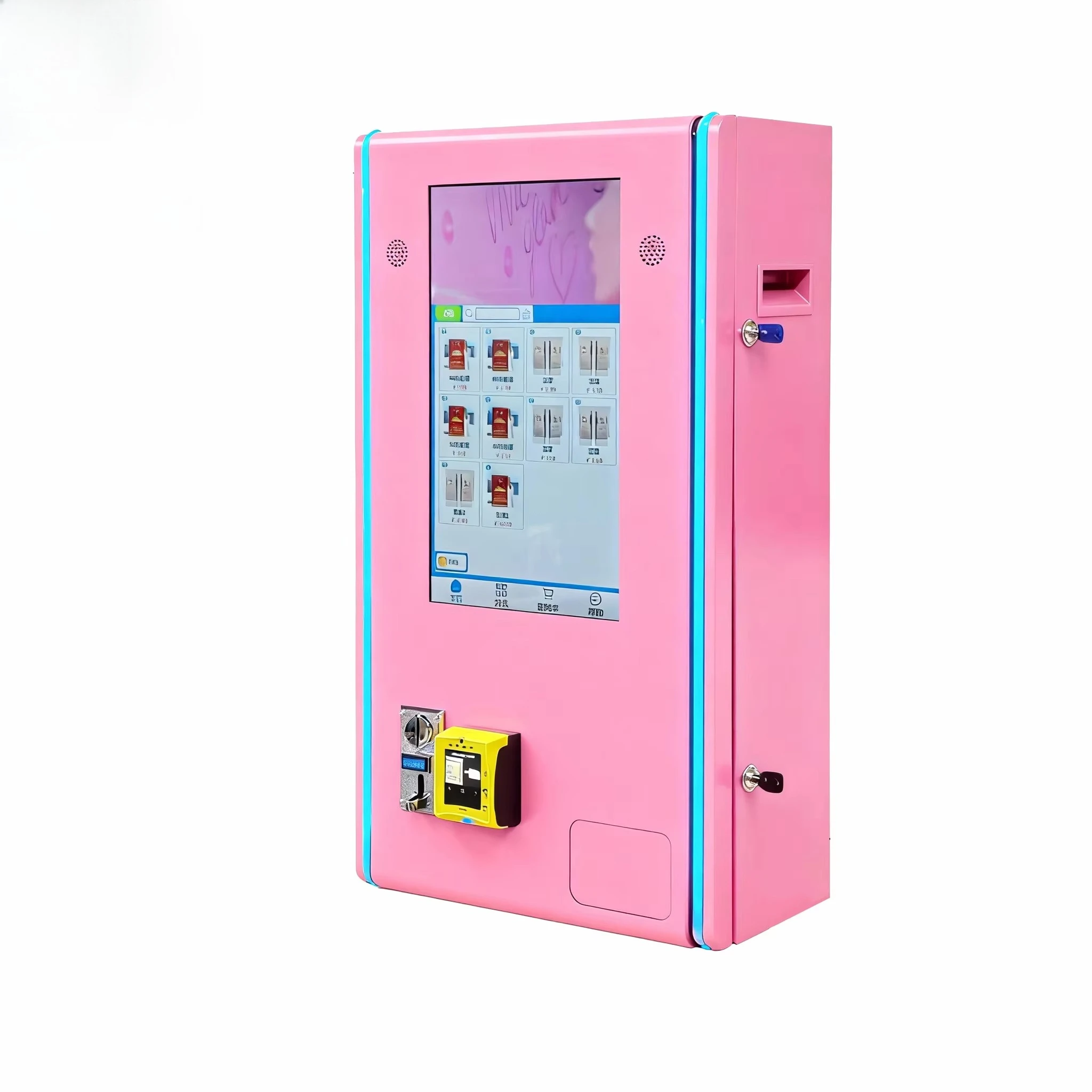 Mini Wall-Mounted Vending Machine for Girls Touchscreen Display ADA Compliant SDK Function Sanitary Napkin 150-200 Pcs
