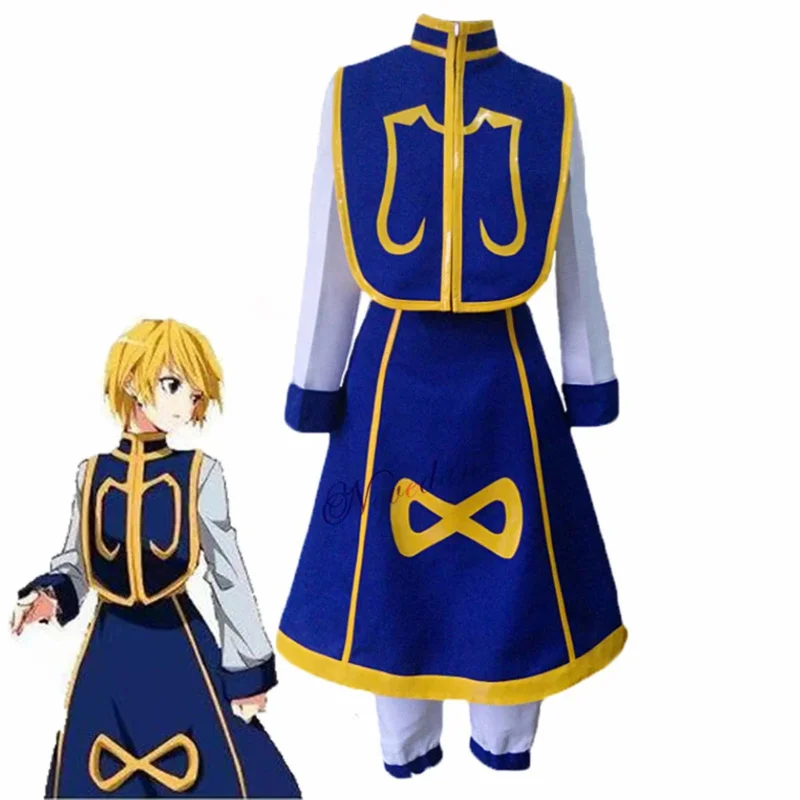 Anime Manga Cosplay Costume Kurapika Chains Ring Earring Shirt Wig Halloween Christmas Party Suit Uniform