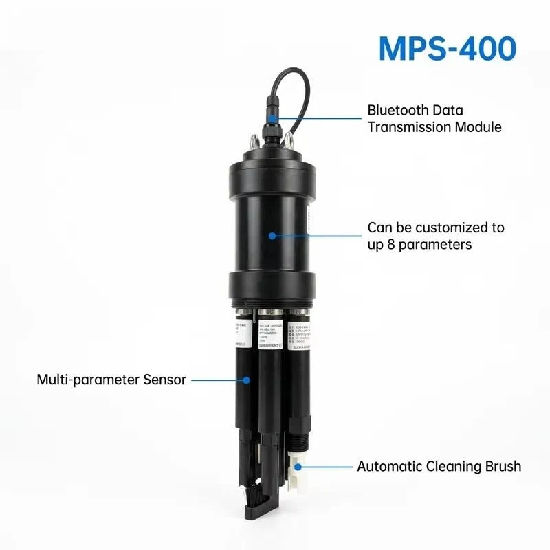 Self Cleaning Multiparameter Water Quality Probe MPS-400 RS485 Modbus Sensor for Freshwater Reservoir Monitoring