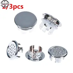 2/3pcs Basin Sink Round Overflow Cover Ring Insert Replacement Tidy Chrome Trim Bathroom Accessories