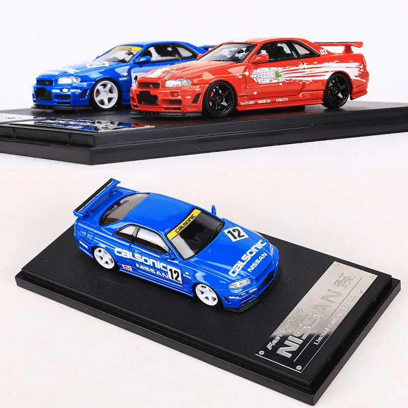 Fast Speed FS 1:64 Skyline GTR R34 Diecast Alloy Model Car