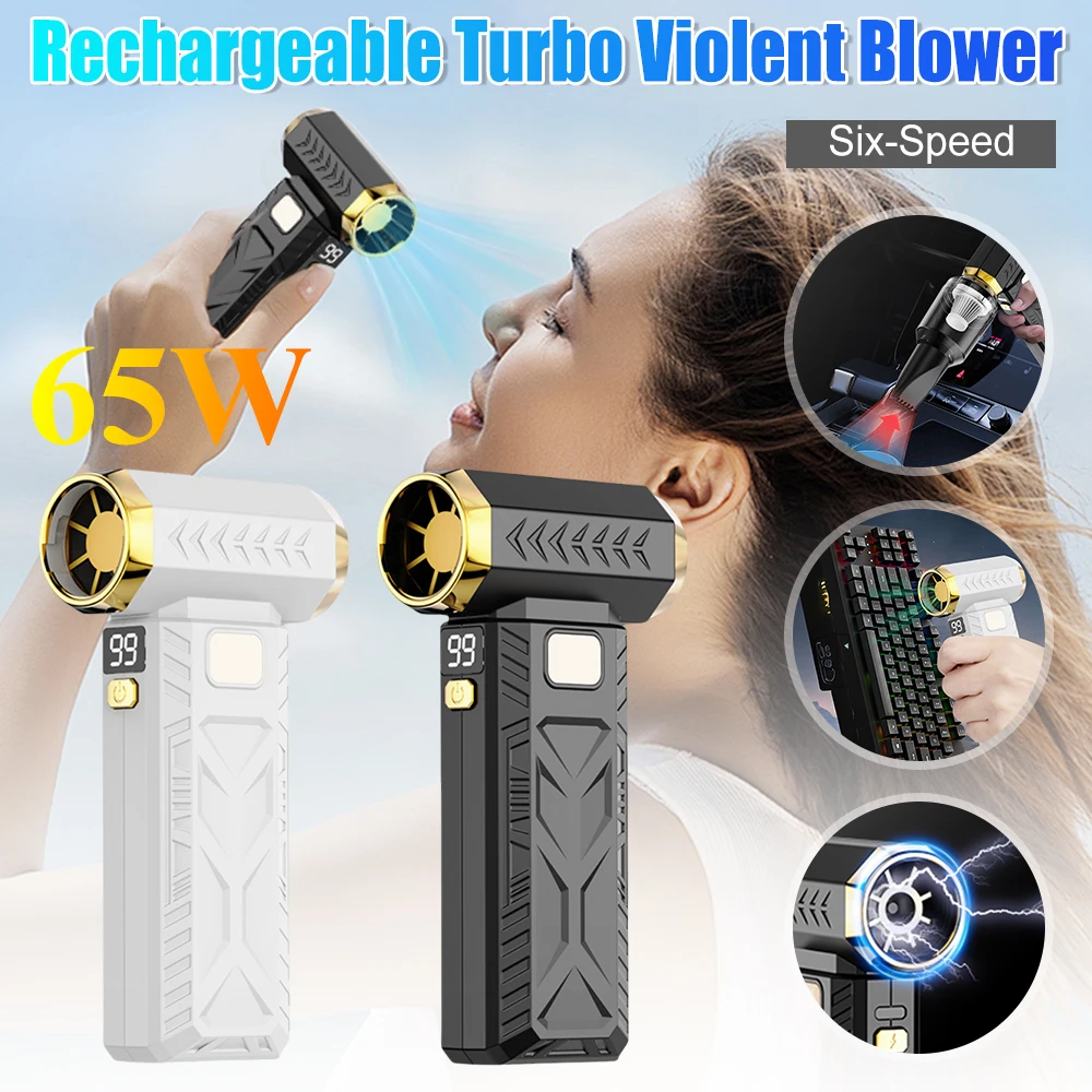 

Violent Fan 250000RPM 2in1 Super Powerful Air Blower Vacuum Blowing Suction For Dust Cleaner Brushless Turbo Strong Wind