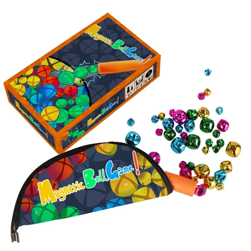 عصا مغناطيسية تفاعلية وجرس ملون لعبة مغناطيسية حسية للوالدين والطفل محمولة لتخفيف التوتر هدية لعبة لوحة الأطفال