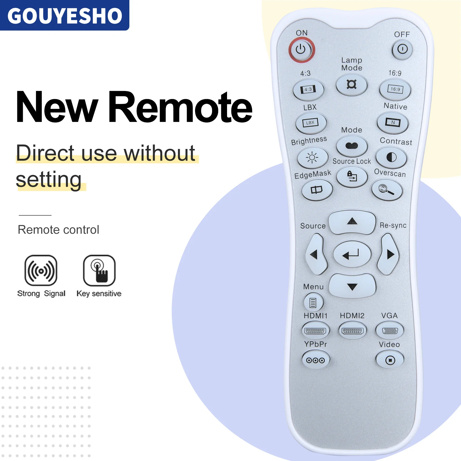 New Remote Control for Optoma HD20 HD20H HD20LV HD21 HD23 HD25E projector