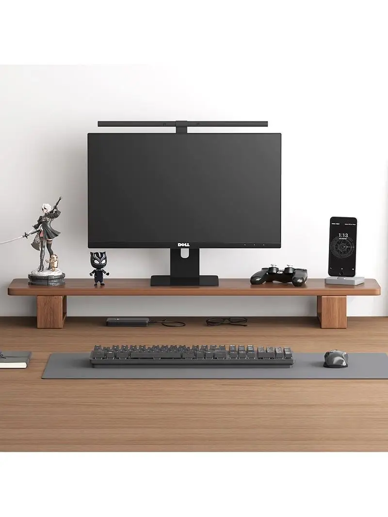 desktop-cuter-monitor-riser-wood-storage-organizer-office-desk-cuter-stand-heightened-elf-home-fabric-accories