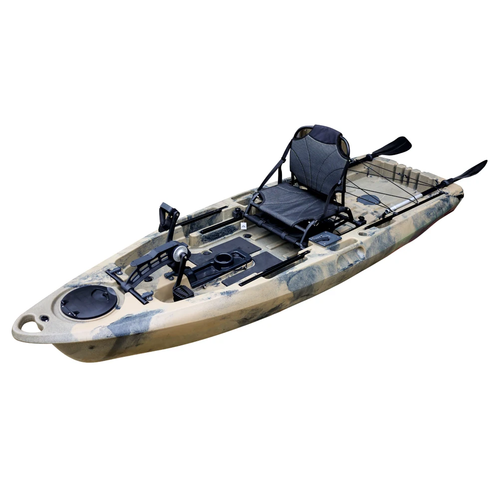 LSF 2.9 متر طول دواسة القدم الصغيرة الصيد كاياك الأسماك الكبيرة Lldpe/ldpe/hdpe المواد مع الملحقات استقرار جيد #4