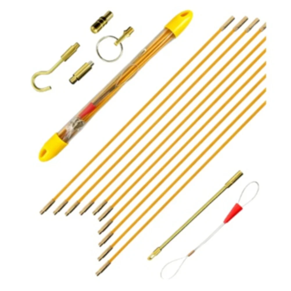 Precision-Tapered Fiberglass Rod Ends for Smooth Entry Into Conduits and Seamless Transition Between Connected Rod Segments