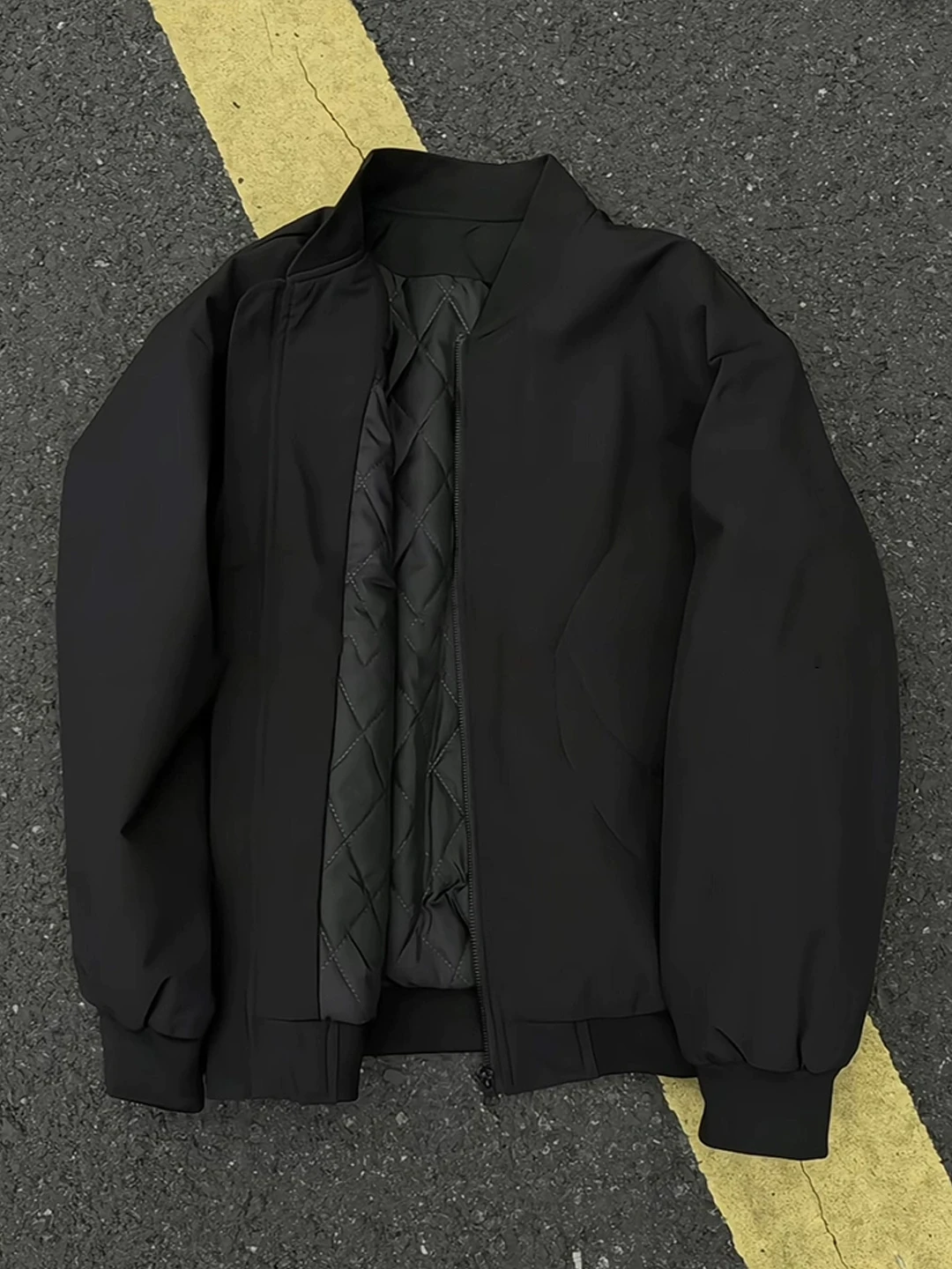 

Thiened Cotton Pilot Jaet for Men Winter Warm ort Sle Workwear Jaet Youth Casual Sle Zipper Closure Long Sve