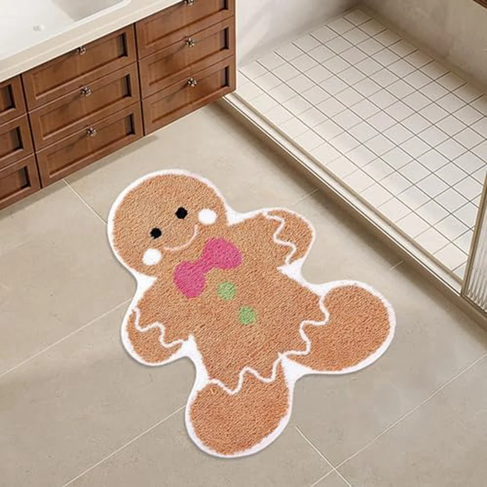 Gingerbread Bath Rugs Christmas Rug Cute Gingerbread Christmas Bathroom Rugs Fun Gingerbread Rug Christmas Bath Mat