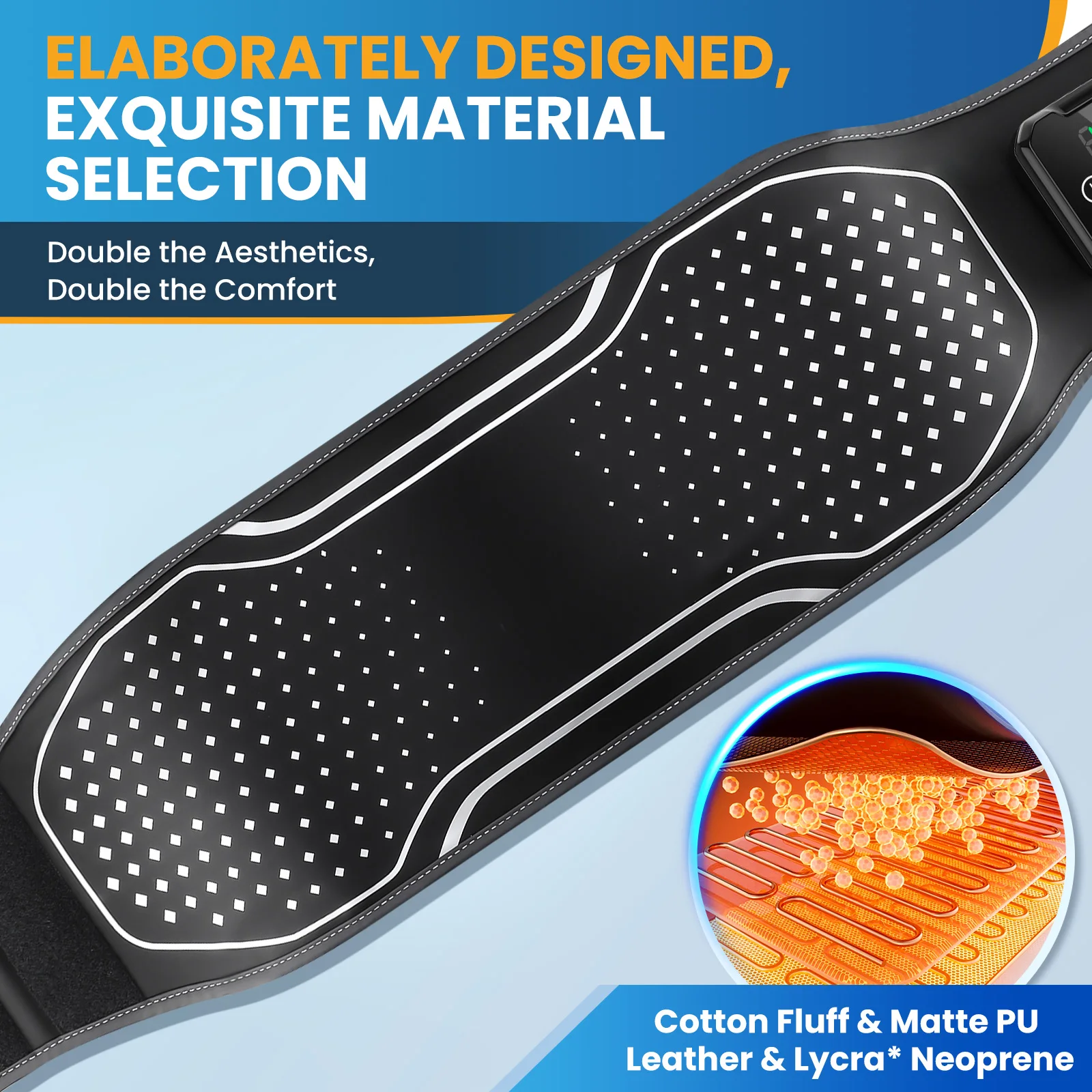 Electric Inflatable Airbag Massage Belt New Upgrade Sideway Extrusion Waist Support Massager Relaxation