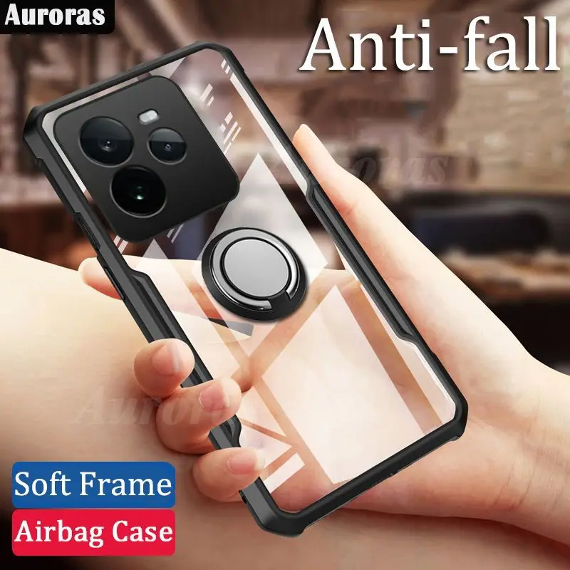 

For Realme GT7 Pro 5G GT6 T Case Shockproof Bakc Transparent Bumper Airbag Thin Cover For Realme GT Neo 6 T GT6 Pro gt7 Case