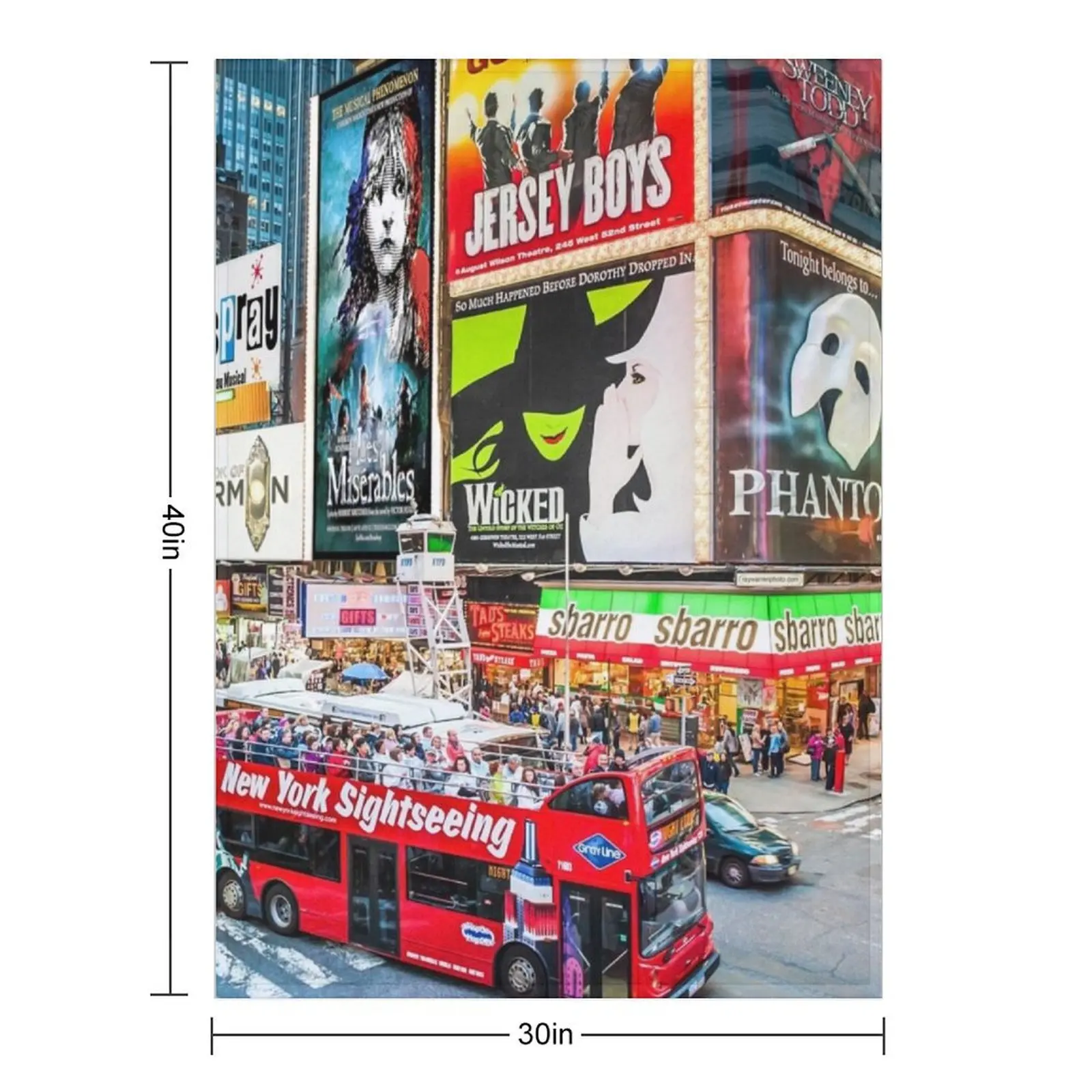 Times Square II Special Edition I Throw Blanket for babies Plaid Furry anime Blankets