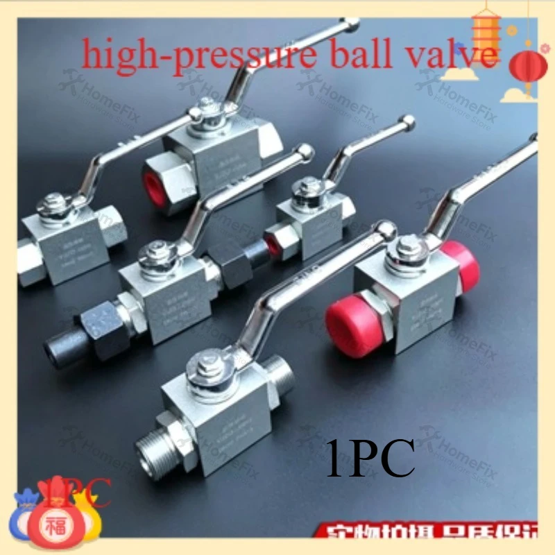 High Pressure Hydraulic Ball Valve G1/4 G3/8 G1/2 G3/4 50MPa Carbon Steel Manual Two Way Ball Valve
