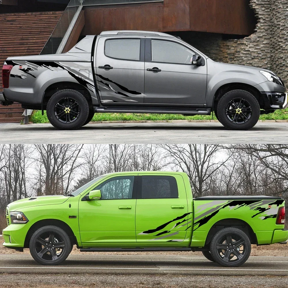 3 قطعة ملصقات السيارات لفورد رينجر رابتور بيك اب ايسوزو Dmax نيسان نافارا تويوتا هايلكس ضبط السيارات ملصق كامل ضبط الملحقات