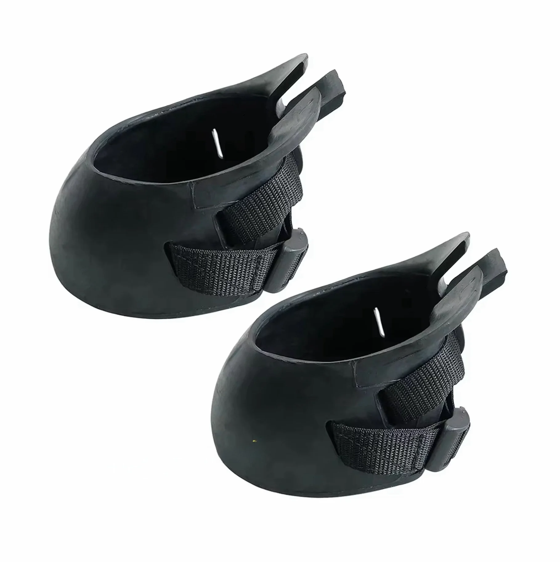 rubber-hoof-boots-protection-cover-isolation-excrement-anti-slip-dirt-resistant-equipment-equestrian-sports