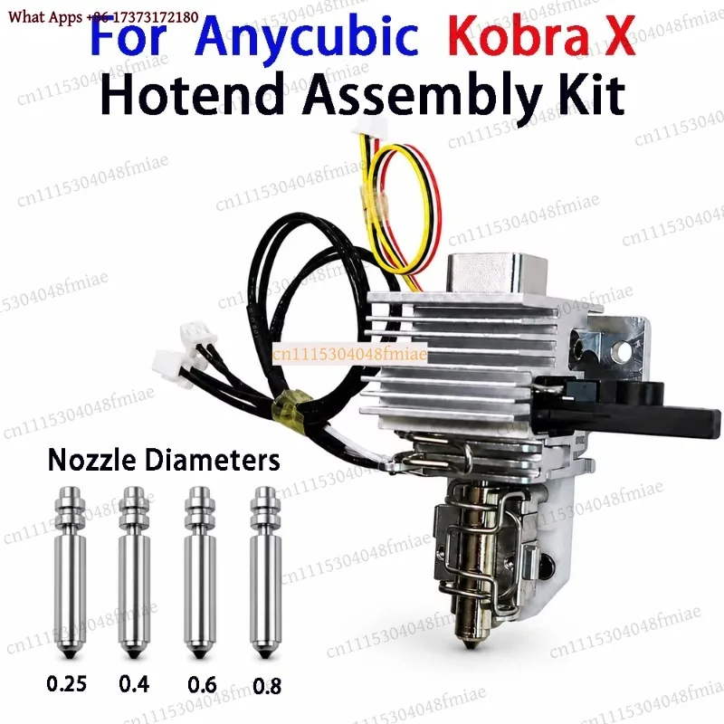 Quick Release Hotend Kit With Strain Gauge Compatible Kobra X 0.25-0.8mm Nozzle Replacement Print Head 3D Printer Accessorie