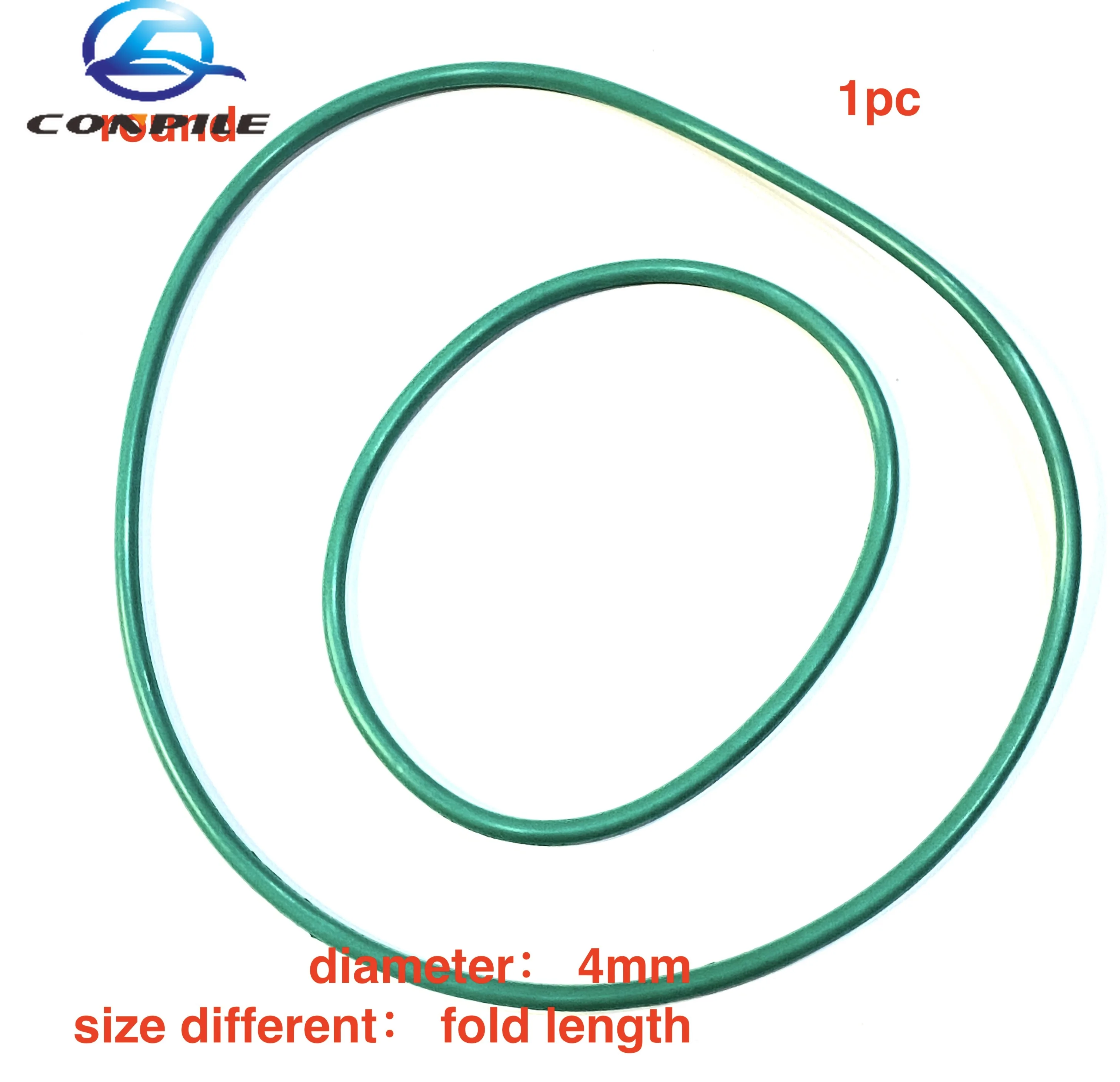 

1pc round rubber drive belt for walkman repeater cassette deck counter audio tape recorder 4mm