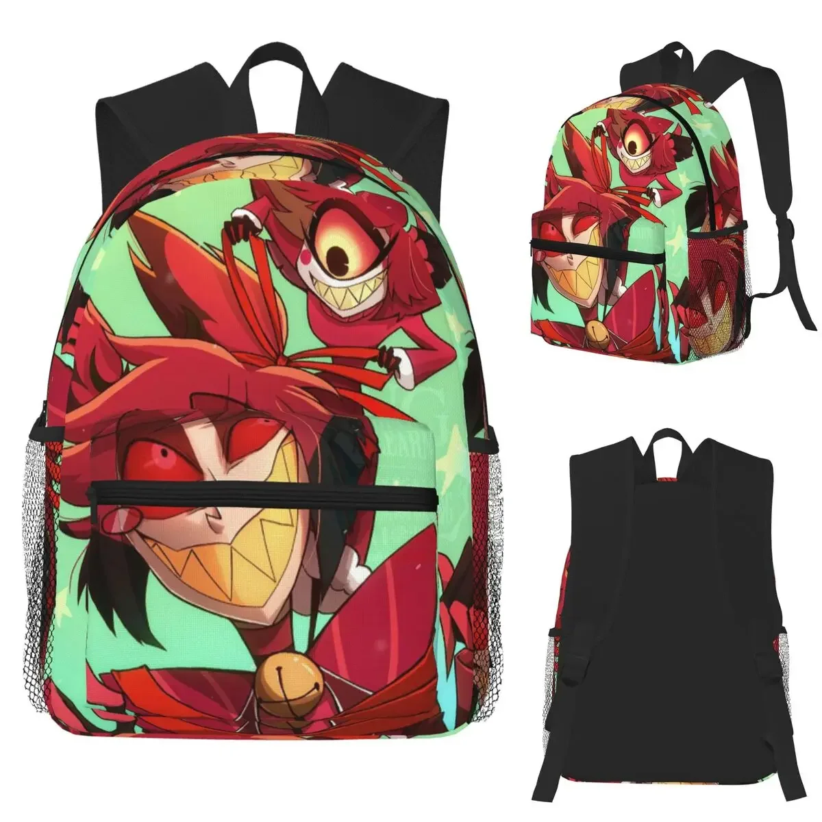 

Modern Hazbin Alastor Buddy Cartoon Anime Student Backpack School Bag Hiking Travel Daypack for Boys Girls Bookbag Shoulder Bags