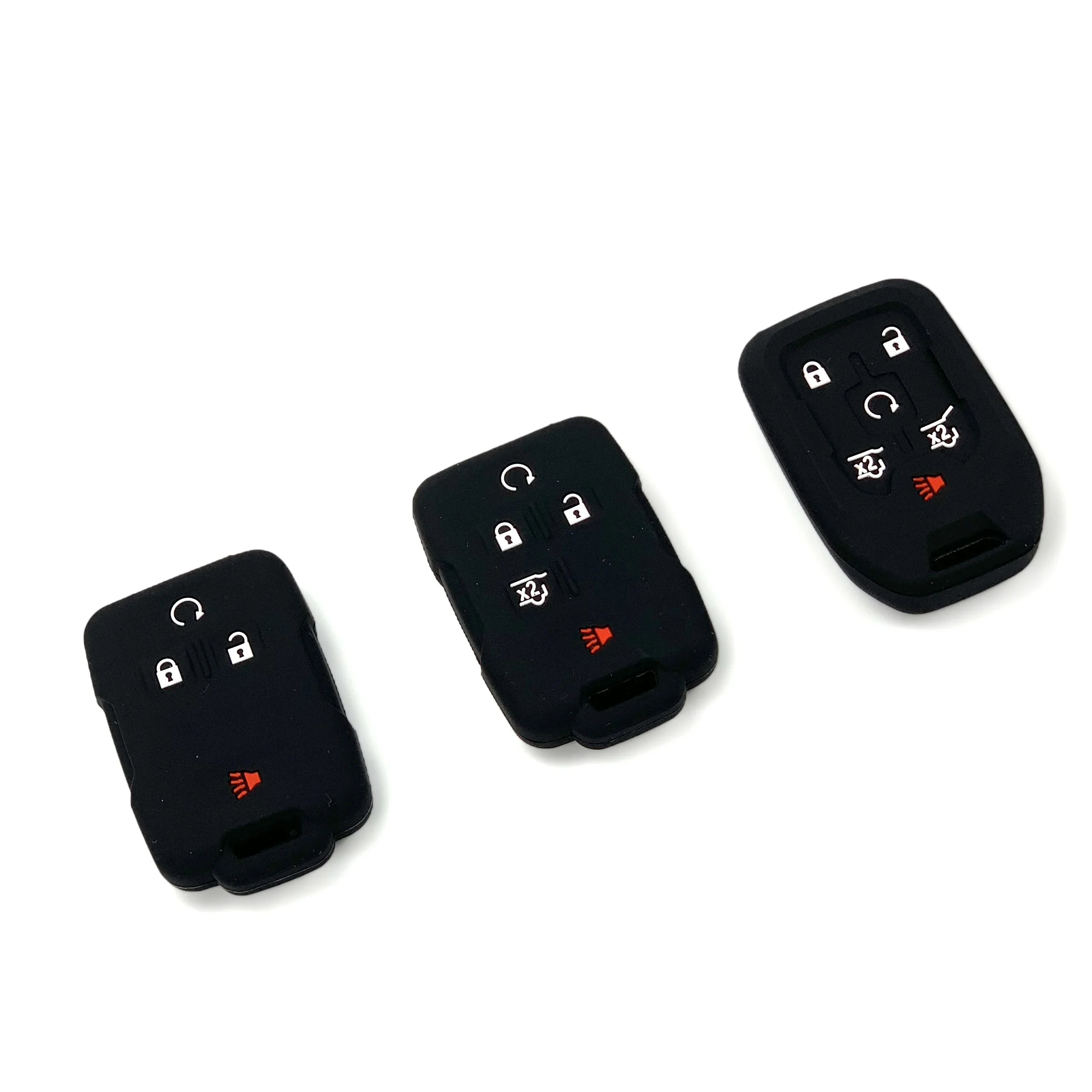 Car Key Case Smart Keyless Remote Fobs Shell Cover Keychain for Chevrolet Suburban Tahoe 2018 GMC Yukon