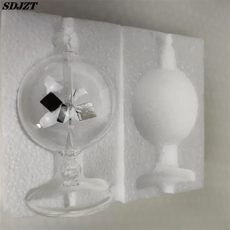 1PC Solar Power Crookes Radiometer Model Educational Equipment Radiometer Light Pressure Windmill Bolometer